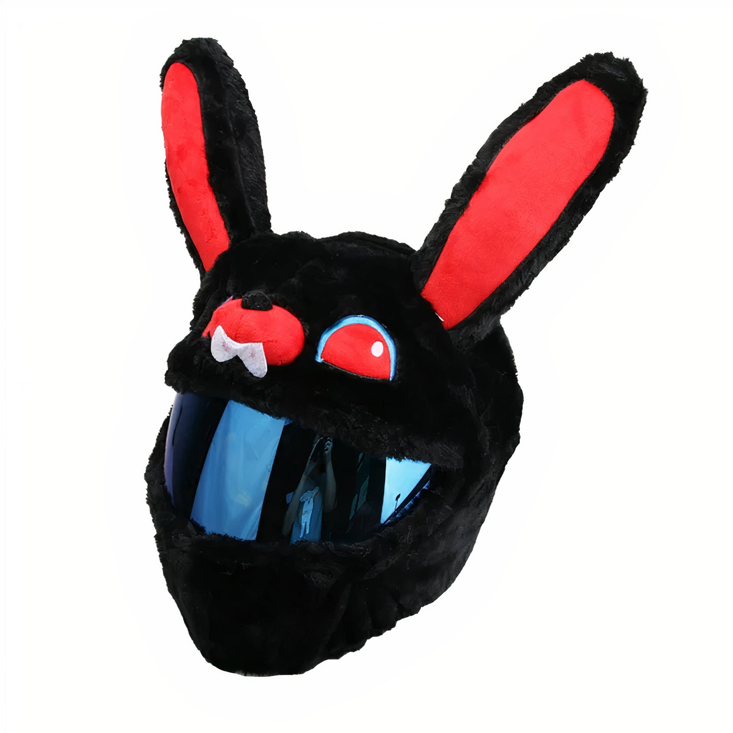 π° Funny helmet cover - Red Bunny - Helmetcoverstore