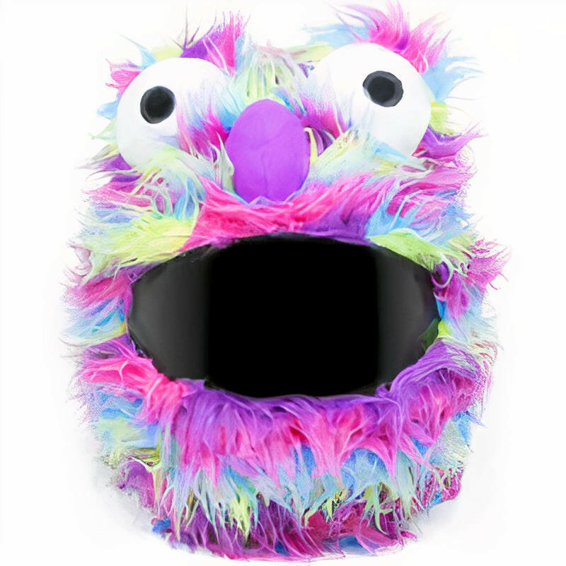 π Funny helmet cover - Rainbow Muppet - Helmetcoverstore