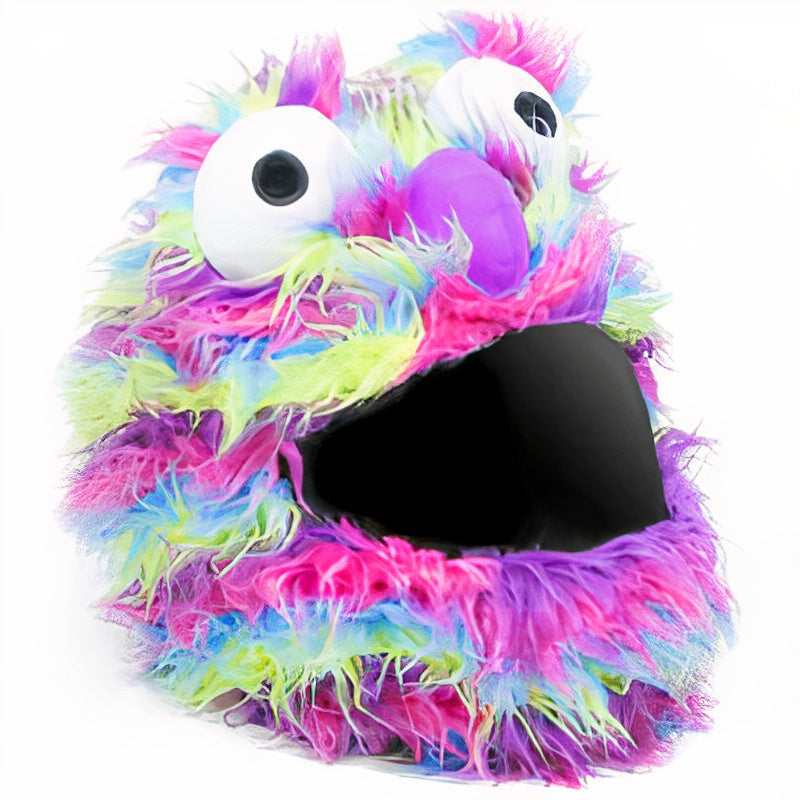 🌈 Funny helmet cover - Rainbow Muppet - Helmetcoverstore