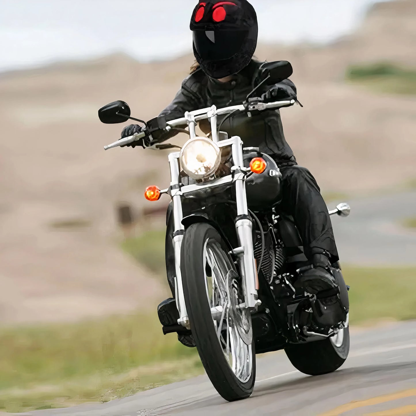 Red Devil helmet cover for helmets