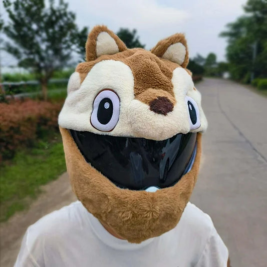 🐿️ Funny helmet cover - Squirrel - Helmetcoverstore