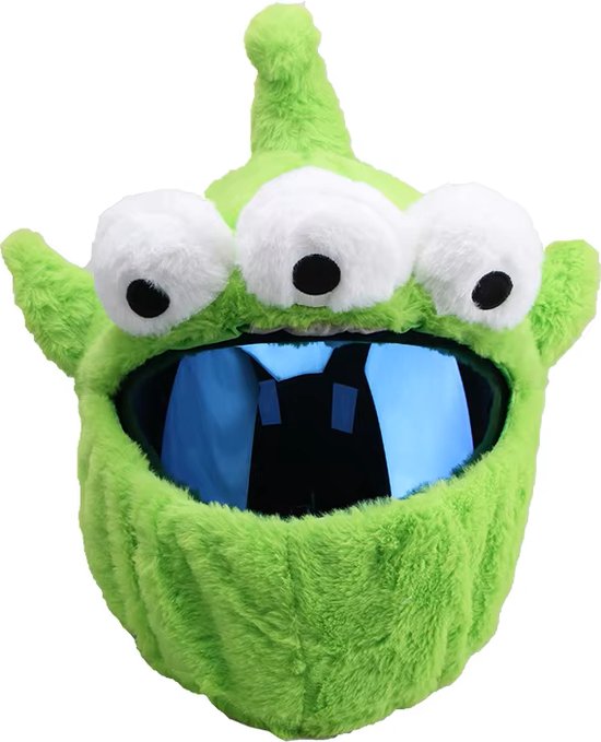 👽 Funny helmet cover - Little Green Man - Helmetcoverstore