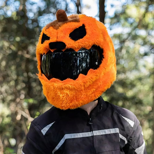 🎃 Funny helmet cover - Pumpkin - Helmetcoverstore