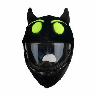 😈 Funny helmet cover - Green Devil - Helmetcoverstore
