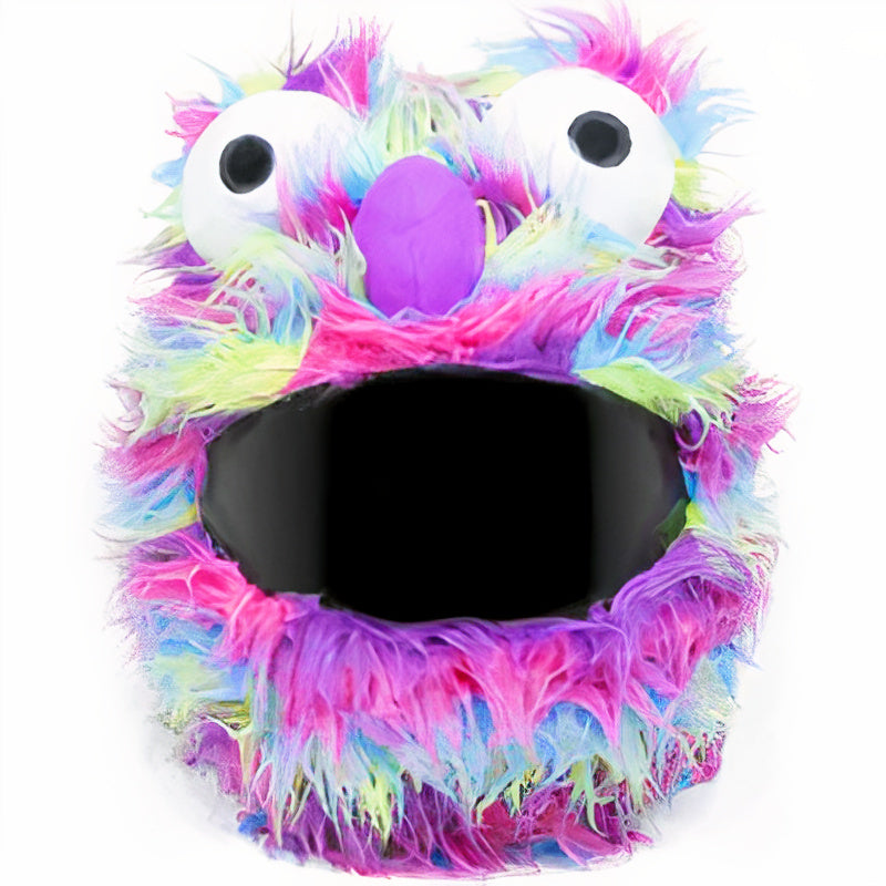 🌈 Funny helmet cover - Rainbow Muppet