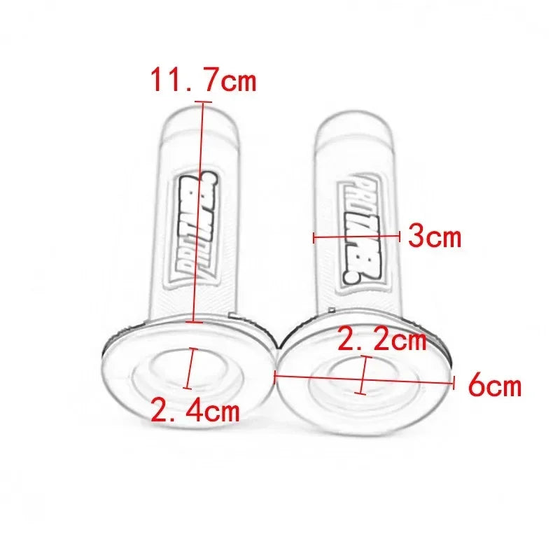 Universal Off‑Road Rubber Grips – Anti‑Slip