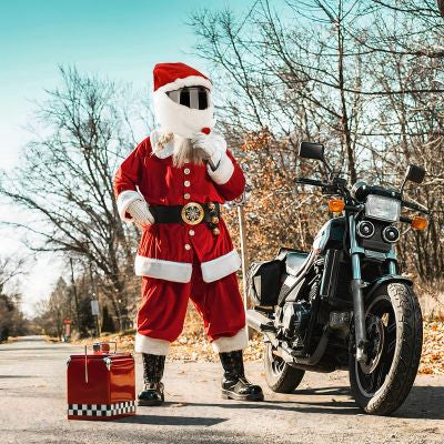 🎅 Funny helmet cover - Santa - Helmetcoverstore