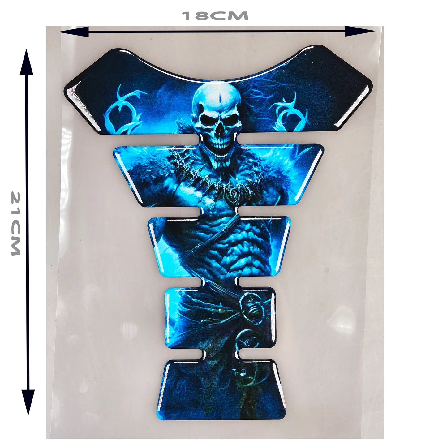 Motorcycle Universal 3D Tank Pad – Premium Fuel Tank Protector + Free Keychain