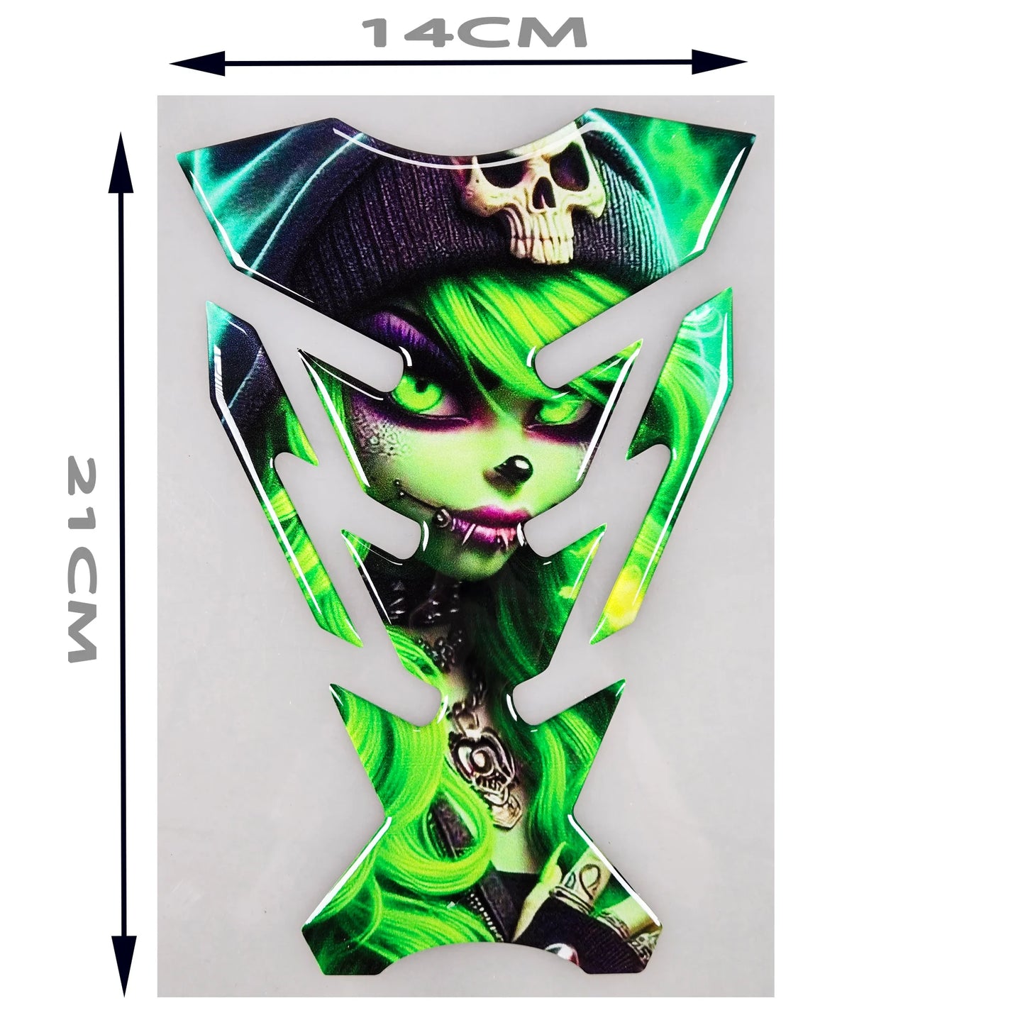 Motorcycle Universal 3D Tank Pad – Premium Fuel Tank Protector + Free Keychain