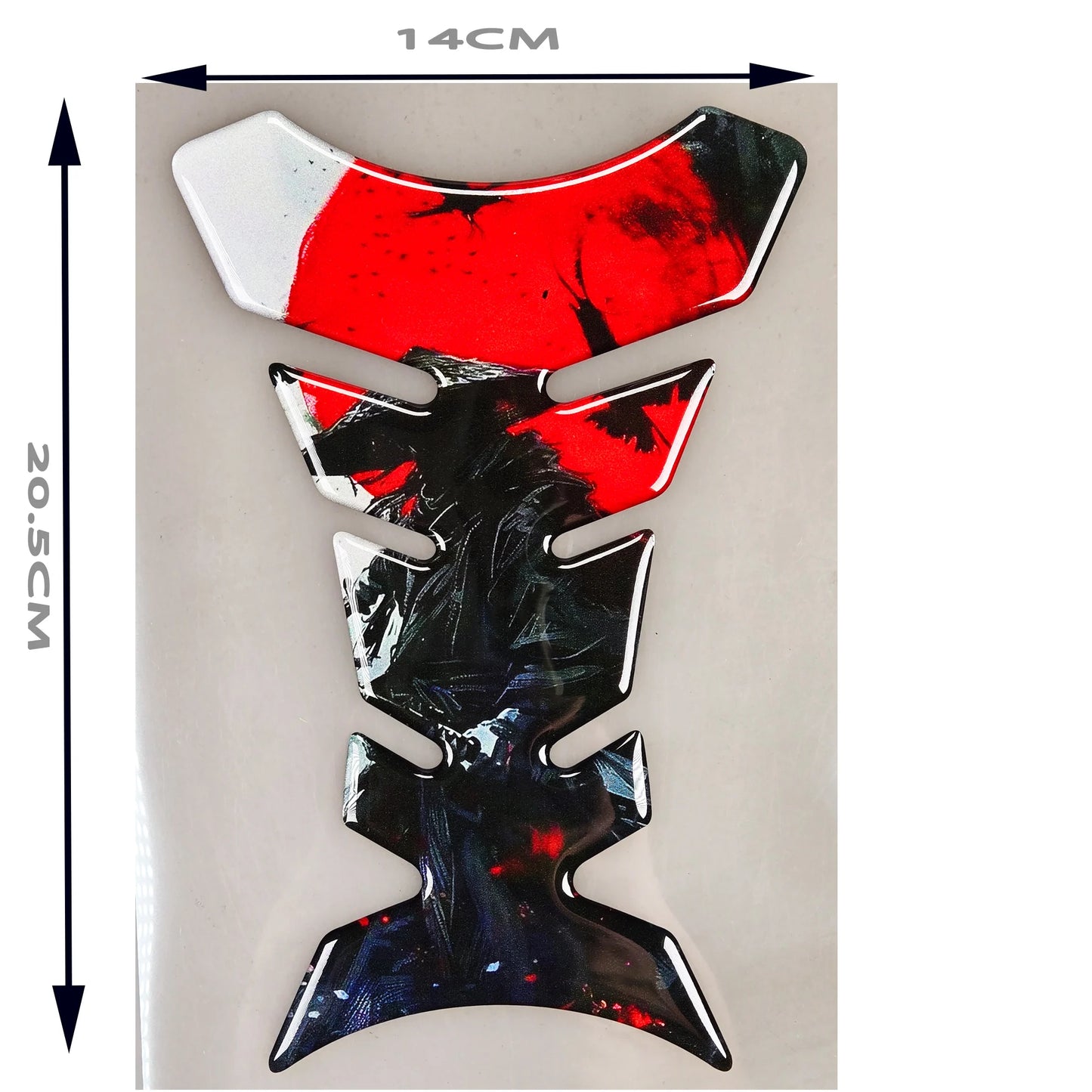 Motorcycle Universal 3D Tank Pad – Premium Fuel Tank Protector + Free Keychain