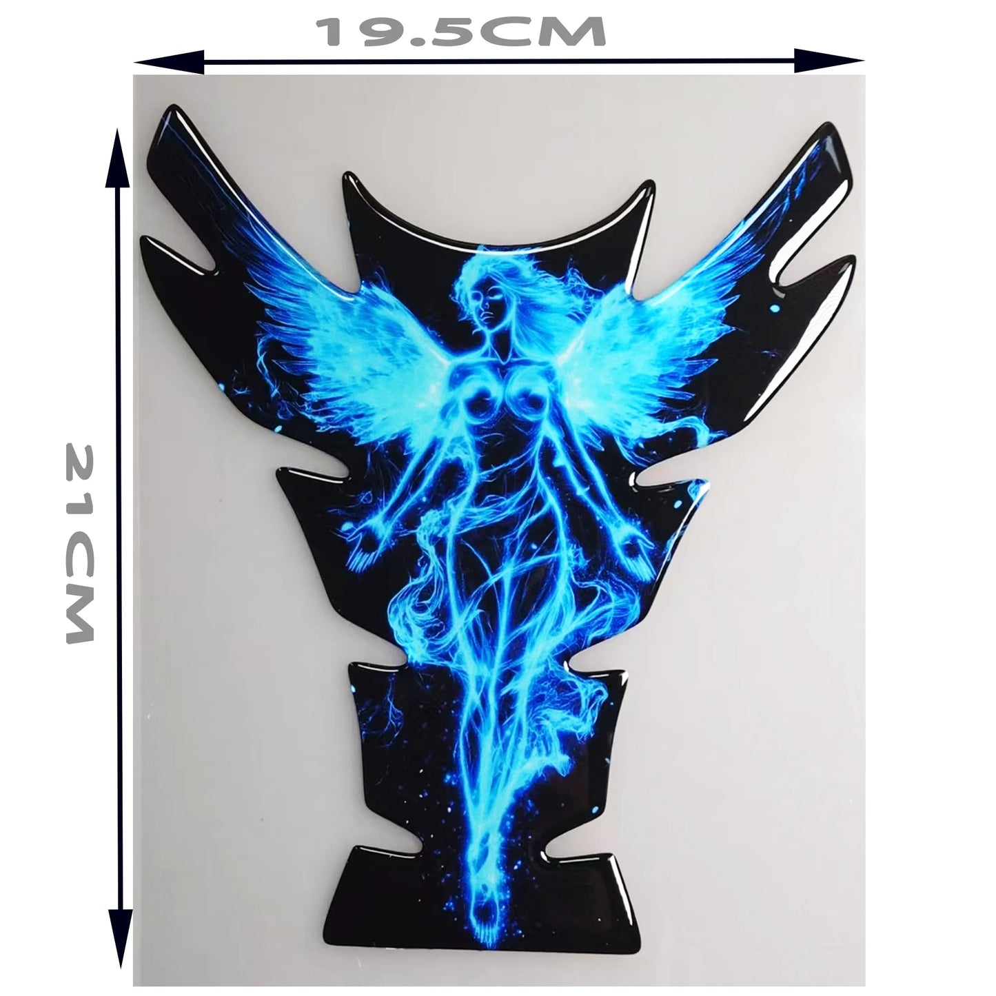 Motorcycle Universal 3D Tank Pad – Premium Fuel Tank Protector + Free Keychain