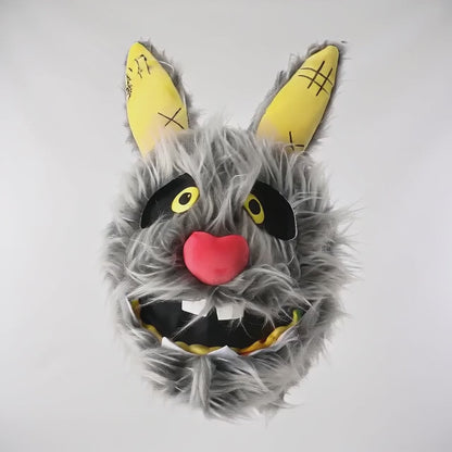 Grey Rabbit Motorcycle Helmet Cover