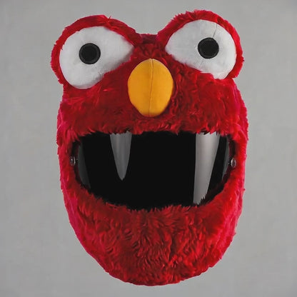 Red Muppet Motorcycle Helmet Cover